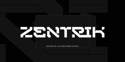 Zentrik Font Poster 1