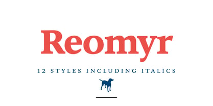 Reomyr Font Poster 1