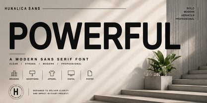 Hunalica Font Poster 4
