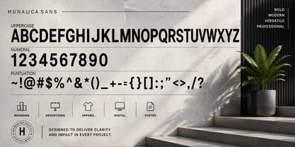 Hunalica Font Poster 3