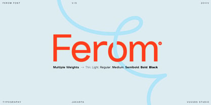 Ferom Font Poster 1