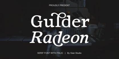 Gulder Radeon Font Poster 1