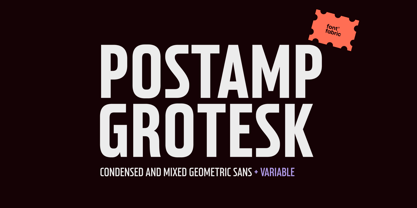Postamp Grotesk Font Poster 1