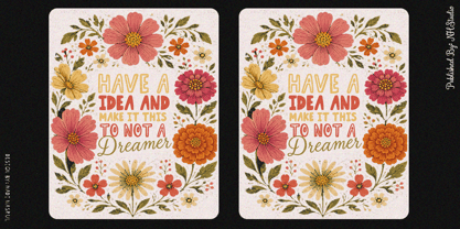 Florist Perfect Font Poster 3