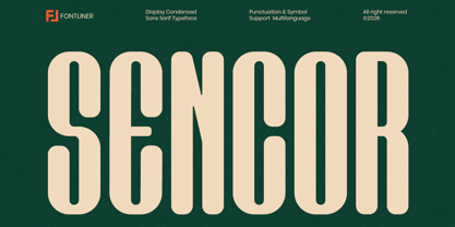 Sencor Font Poster 1