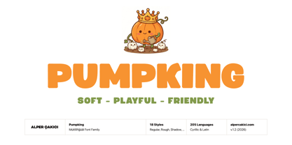 Pumpking Font Poster 1