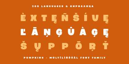 Pumpking Font Poster 3