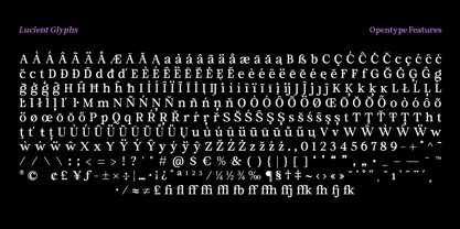Lucient Font Poster 12