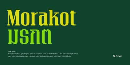 Morakot Font Poster 1