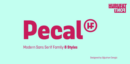 Pecal Font Poster 1