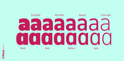 Pecal Font Poster 2