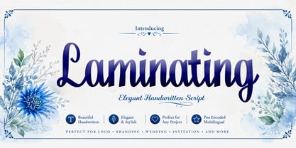 Laminating Font Poster 1