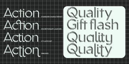 Aukim II Scribble Font Poster 8