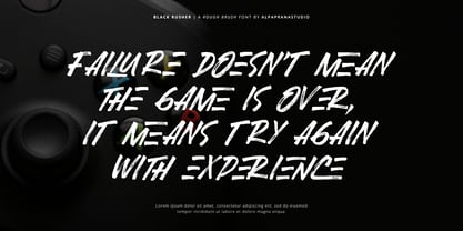 Black Rusher Font Poster 9