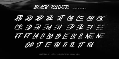 Black Rusher Font Poster 4