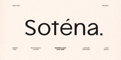 Sotena Font Poster 1
