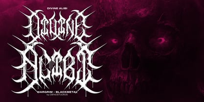 Wargrim Font Poster 6
