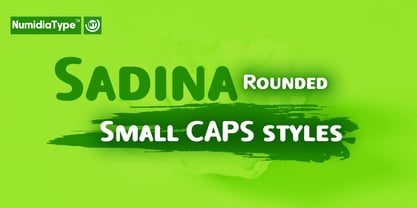 Sadina Rounded Small CAPS Font Poster 1