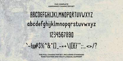 Harganoz Font Poster 5
