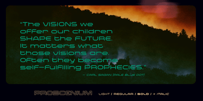 Proscenium Arch Font Poster 2