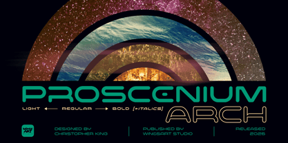 Proscenium Arch Font Poster 1