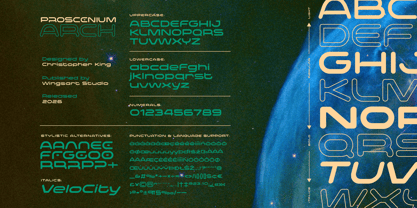 Proscenium Arch Font Poster 3