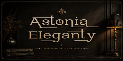 Astonia Eleganty Font Poster 1