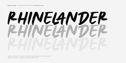 North Plains Font Poster 2