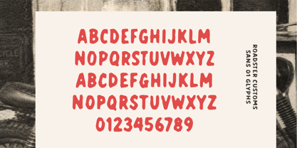 Roadster Customs Font Poster 10