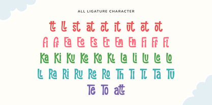 Rainbow Theory Font Poster 6
