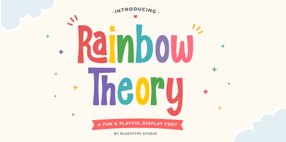 Rainbow Theory Font Poster 1