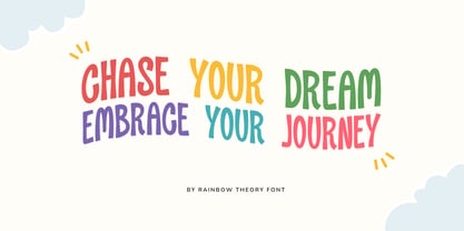 Rainbow Theory Font Poster 2