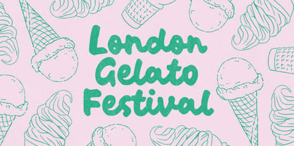 Gelado Font Poster 2