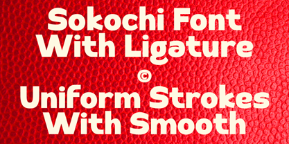 Sokochi Font Poster 2
