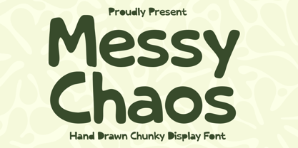 Messy Chaos Font Poster 1