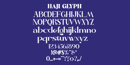 Haji Font Poster 2