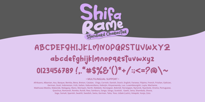 Shifa Rame Font Poster 8