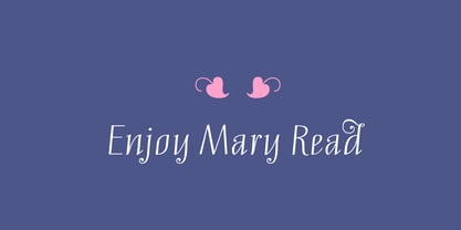 Mary Read Font Poster 12