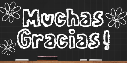 Chalk Garden Font Poster 5