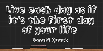 Blackboard Chalk 3d Font Poster 3