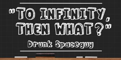 Blackboard Chalk 3d Font Poster 2