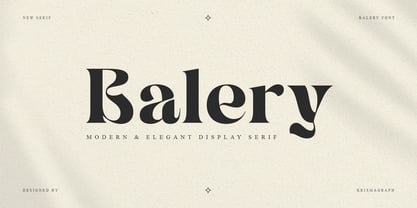 Balery Font Poster 1