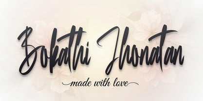 Bokathi Jhonathan Font Poster 1