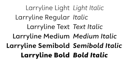 Larryline Font Poster 2