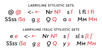 Larryline Font Poster 6
