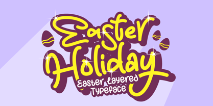 Easter Holiday Regular Font Poster 1
