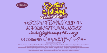 Easter Holiday Regular Font Poster 6