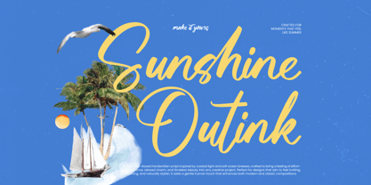 Sunshine Outink Font Poster 1