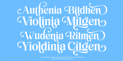 Glighen Eigthies Font Poster 3