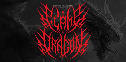 Sacrumy Font Poster 3